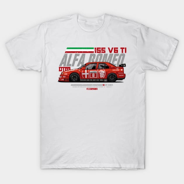 DTM - 155 V6 TI - CarCorner T-Shirt by CarCorner - Automotive Artwork